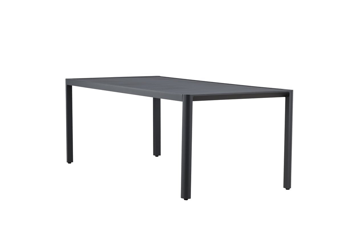Garten Esstisch Vento - 200x90 cm aus Aluminium in Beige oder Schwarz