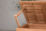 Garten Kissenbox Sorine - 46x130x70 aus Teakholz