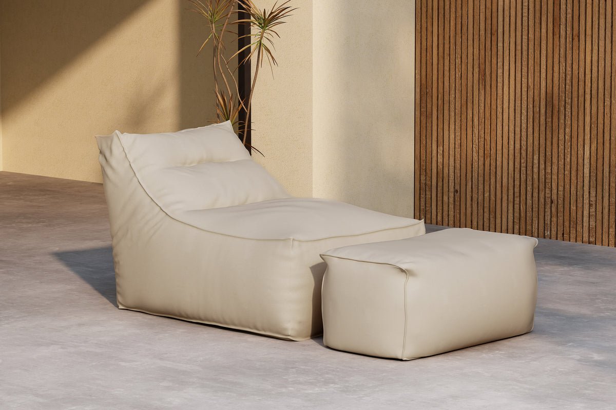 Fauteuil lounge de jardin Hello Kombi - Disponible en Blanc/Marron ou Beige