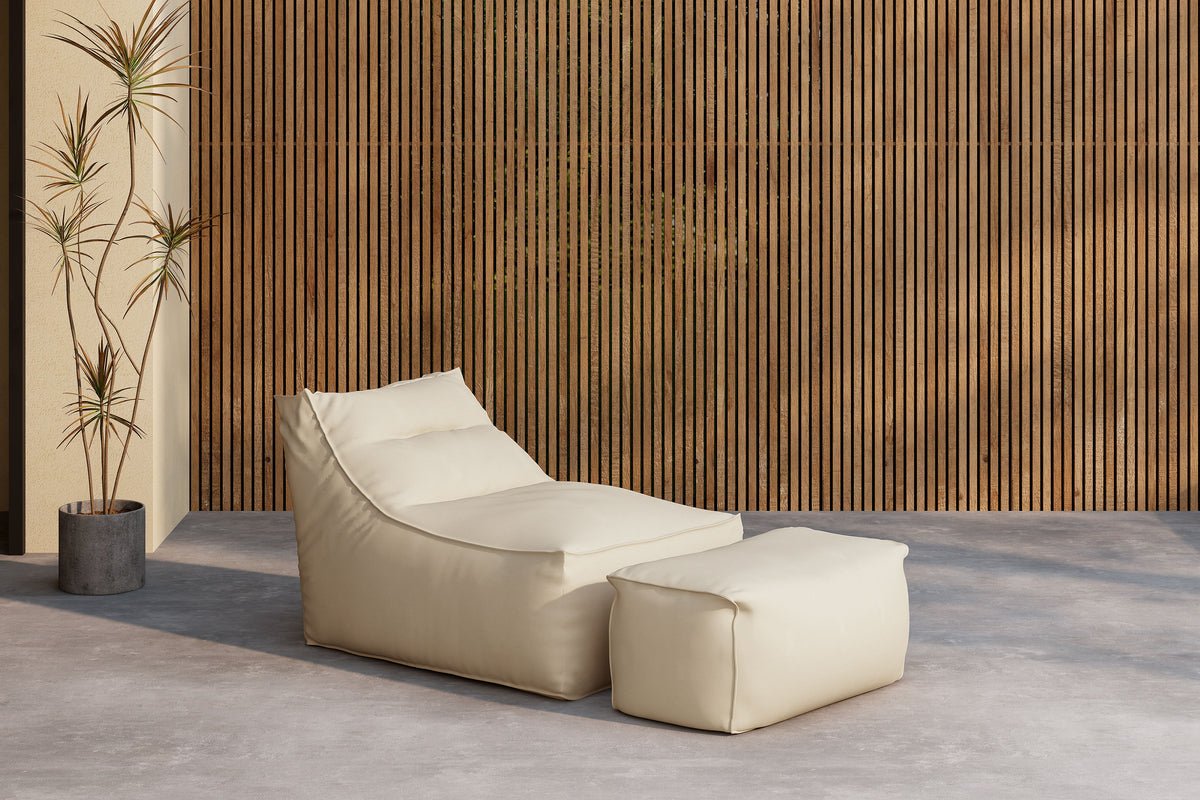 Fauteuil lounge de jardin Hello Kombi - Disponible en Blanc/Marron ou Beige