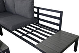 Garten Loungeset Anker – mit Ecksofa & Tisch, wetterfest