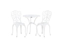 Garten Loungeset Elyra – 3-teiliges Set mit Stühlen & Tisch in 2 Farben