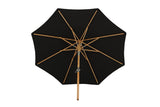 Garten Sonnenschirm Boho – Ø270 cm in wahlweise Schwarz oder Grau