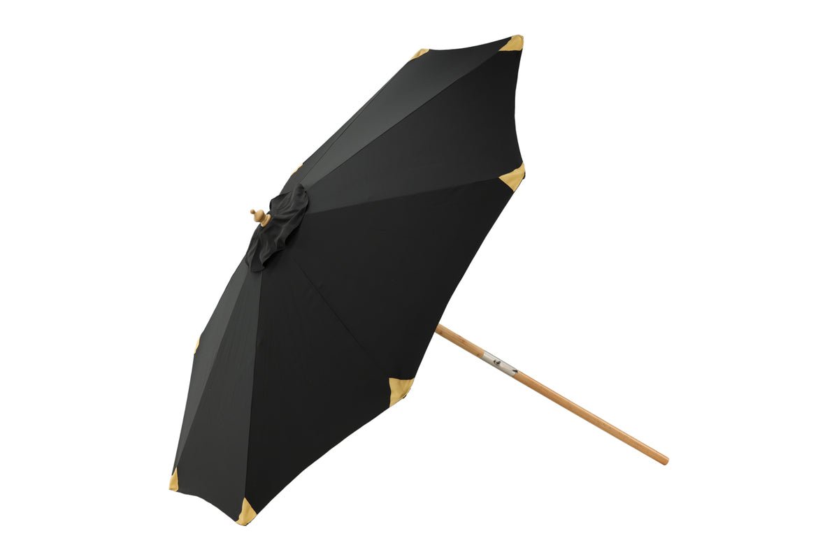 Garten Sonnenschirm Boho – Ø270 cm in wahlweise Schwarz oder Grau