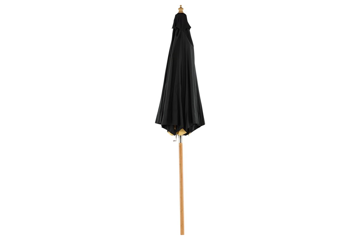 Garten Sonnenschirm Boho – Ø270 cm in wahlweise Schwarz oder Grau