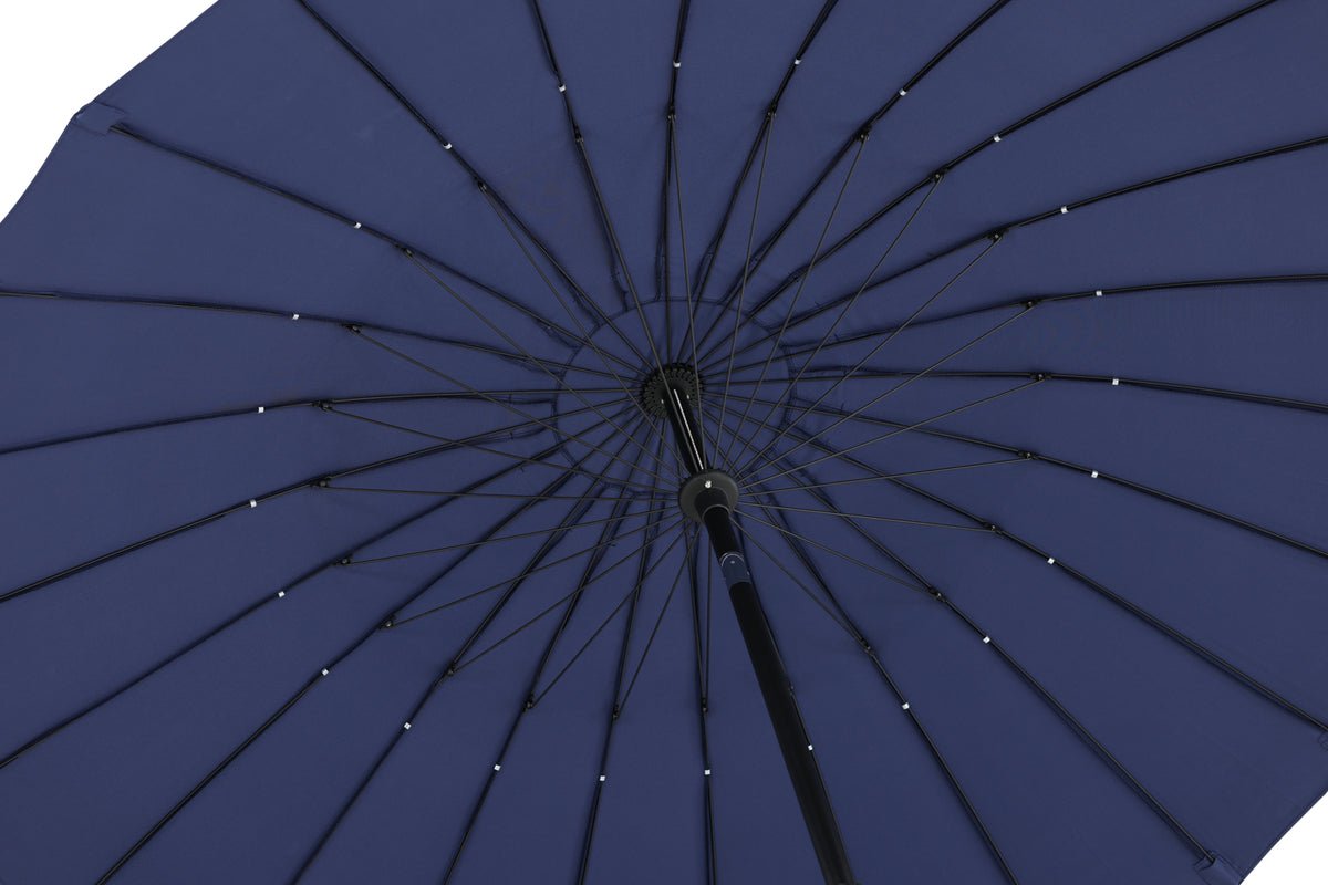 Garten Sonnenschirm Palma – Ø270 cm verfügbar in Weiß, Schwarz, Grau und Blau