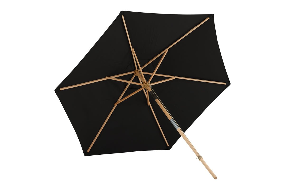 Garten Sonnenschirm Valenza – Ø250 cm in Schwarz oder Weiß