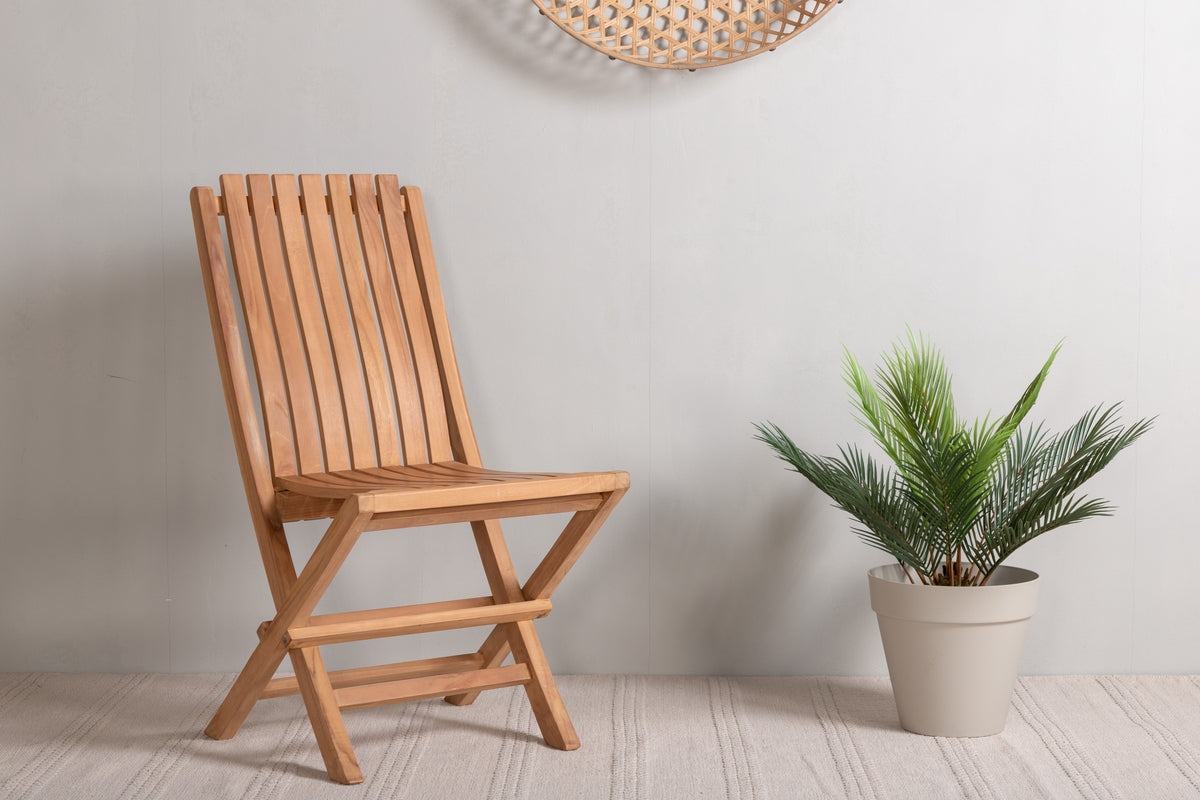 Chaise de jardin Coral - chaise pliante en bois de teck