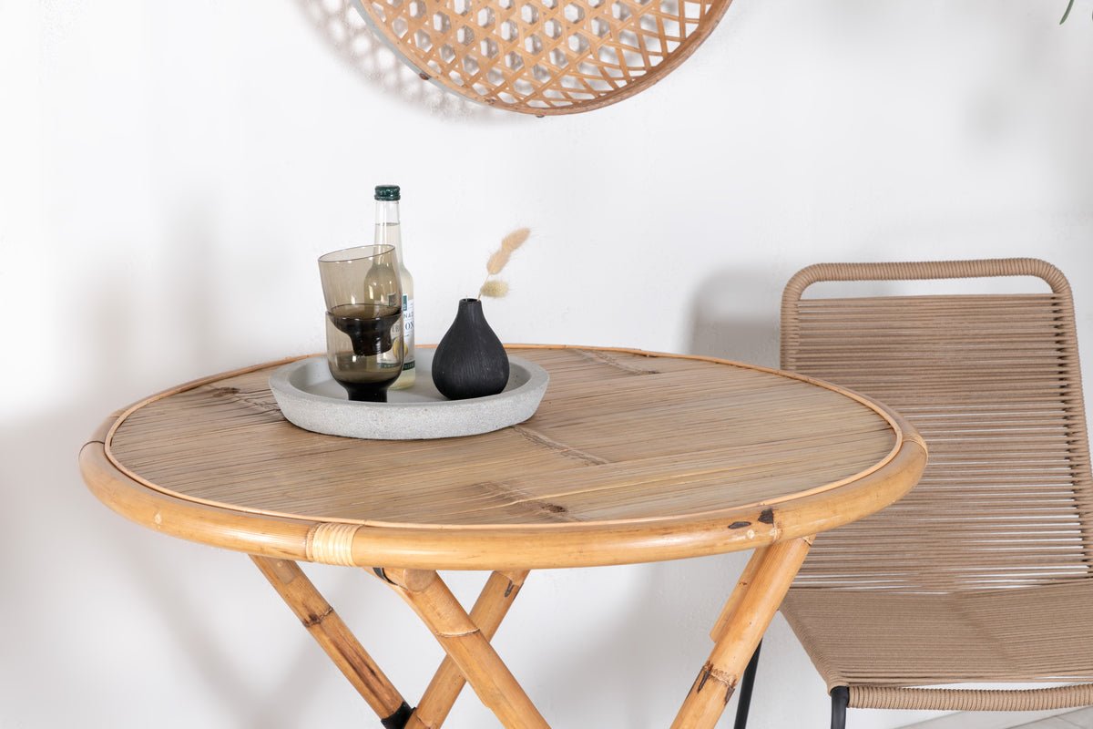 Gartentisch Manori - ein Cafétisch aus Bambus