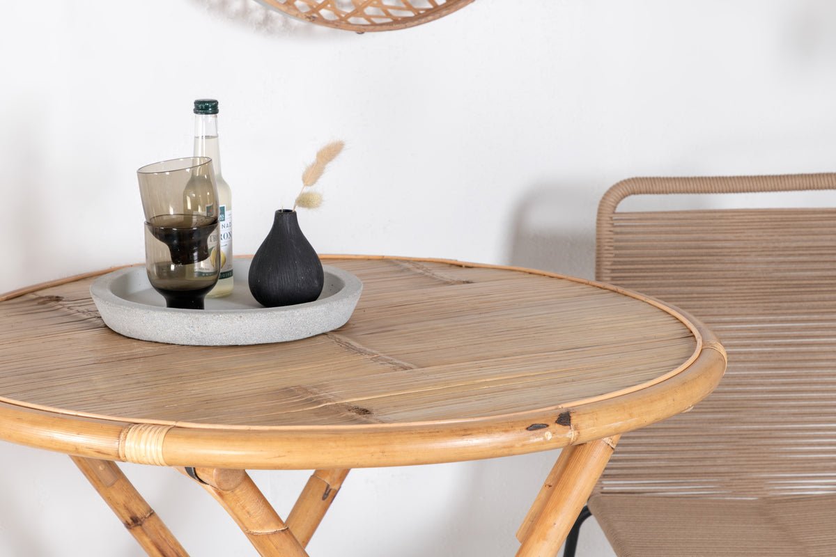 Gartentisch Manori - ein Cafétisch aus Bambus