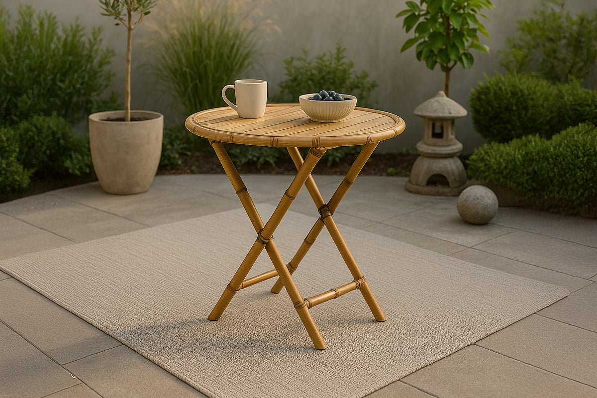 Gartentisch Manori - ein Cafétisch aus Bambus