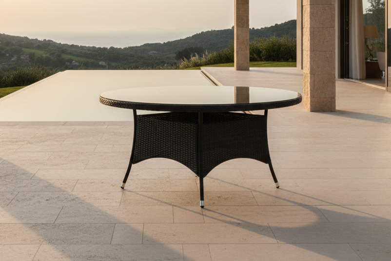 Table de jardin Eluno - le design moderne crée une atmosphère conviviale