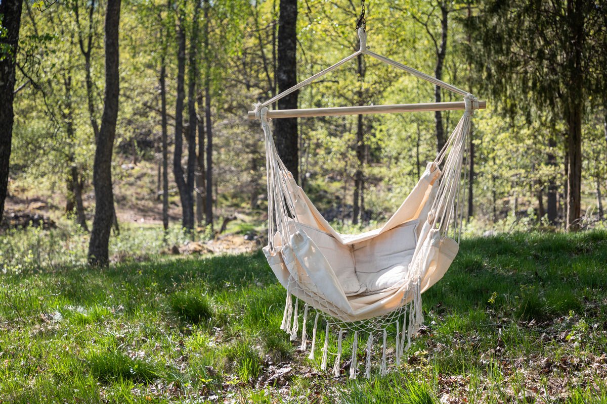 Hängesessel Welsh - aus Polyester in Grau oder Weiß