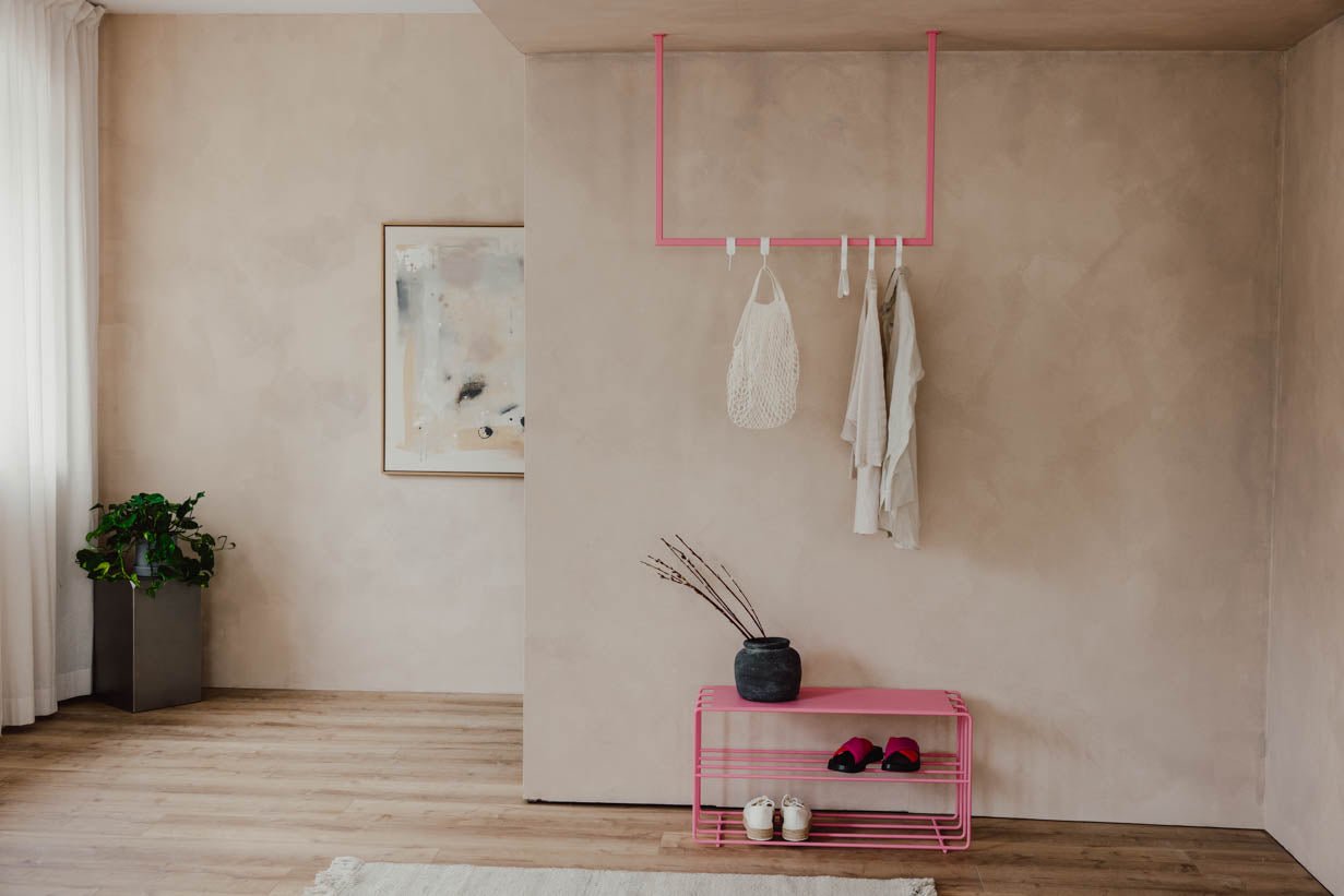 Étagère à chaussures Neva – étagère en métal avec style loft en plusieurs couleurs