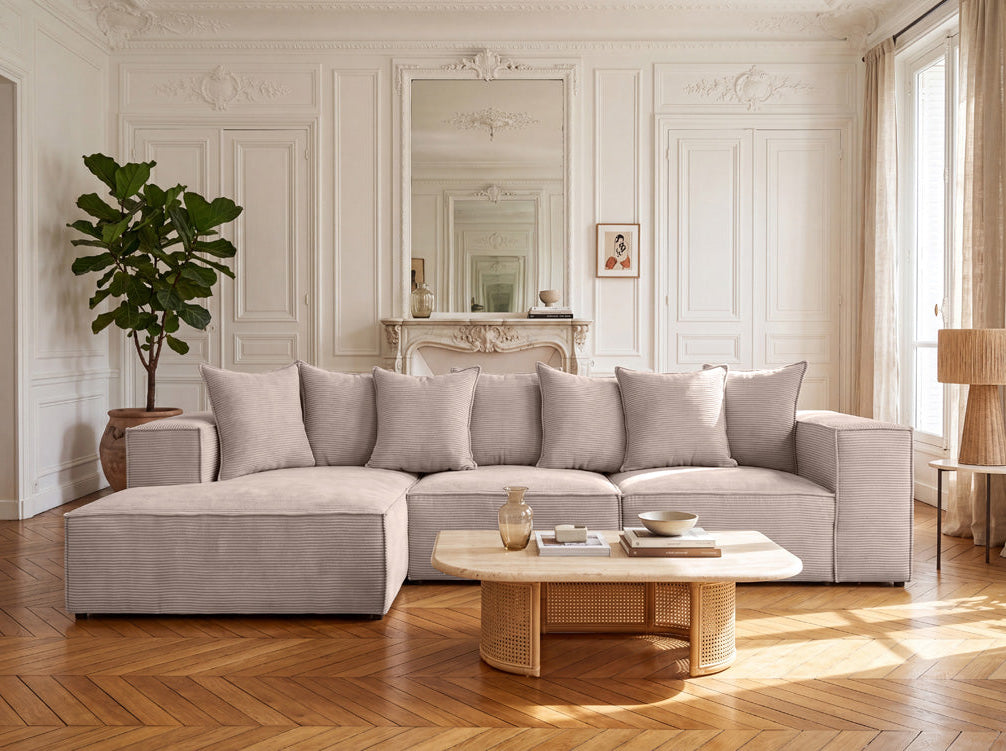 Designer Ecksofa Largo in Cord