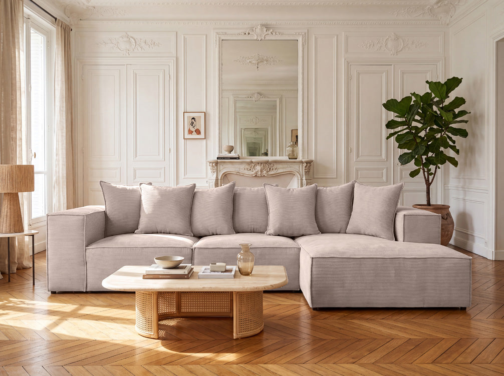 Designer Ecksofa Largo in Cord
