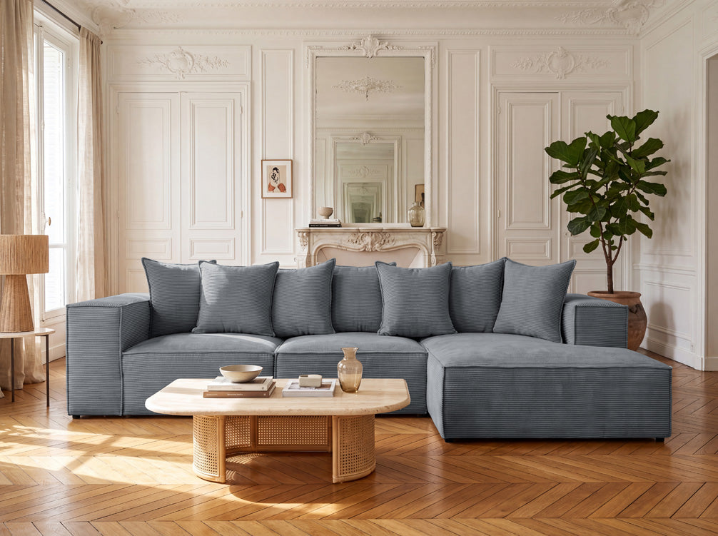 Designer Ecksofa Largo in Cord
