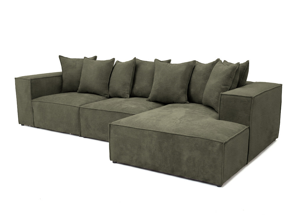 Designer Ecksofa Largo in Cord