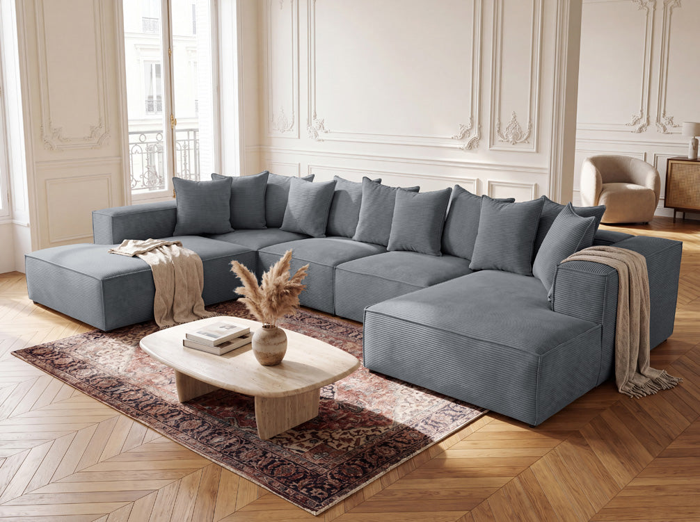 Designer Sofa Largo U XXL in Cord