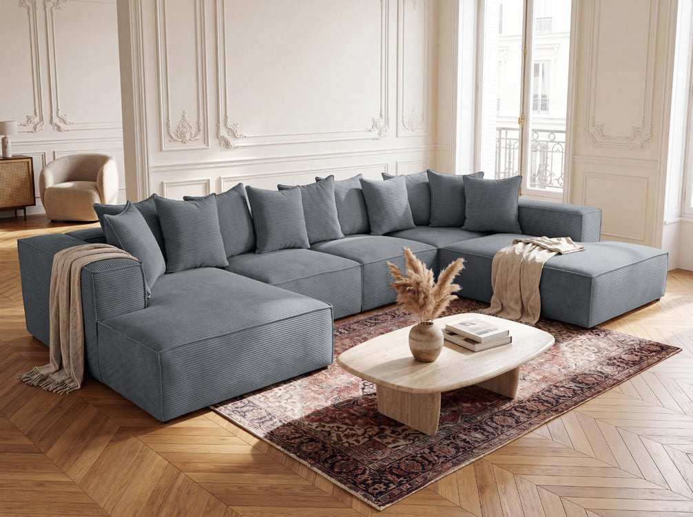 Designer Sofa Largo U XXL in Cord