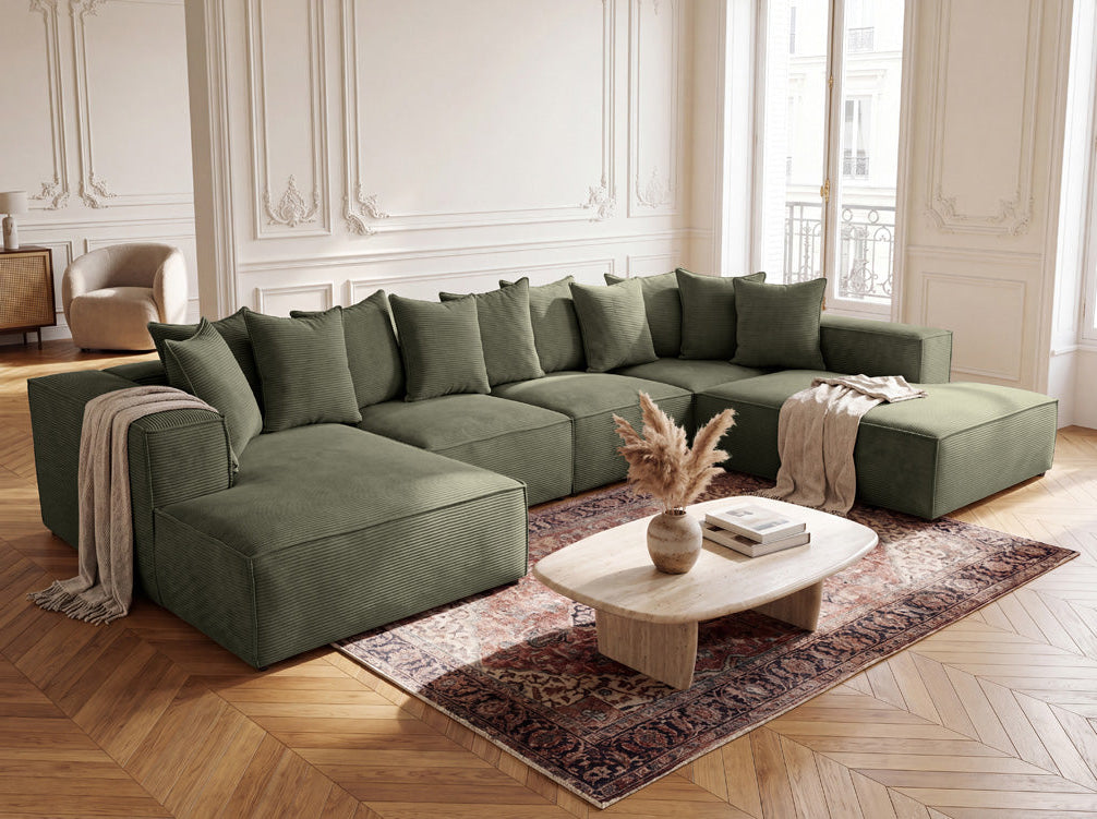 Designer Sofa Largo U XXL in Cord