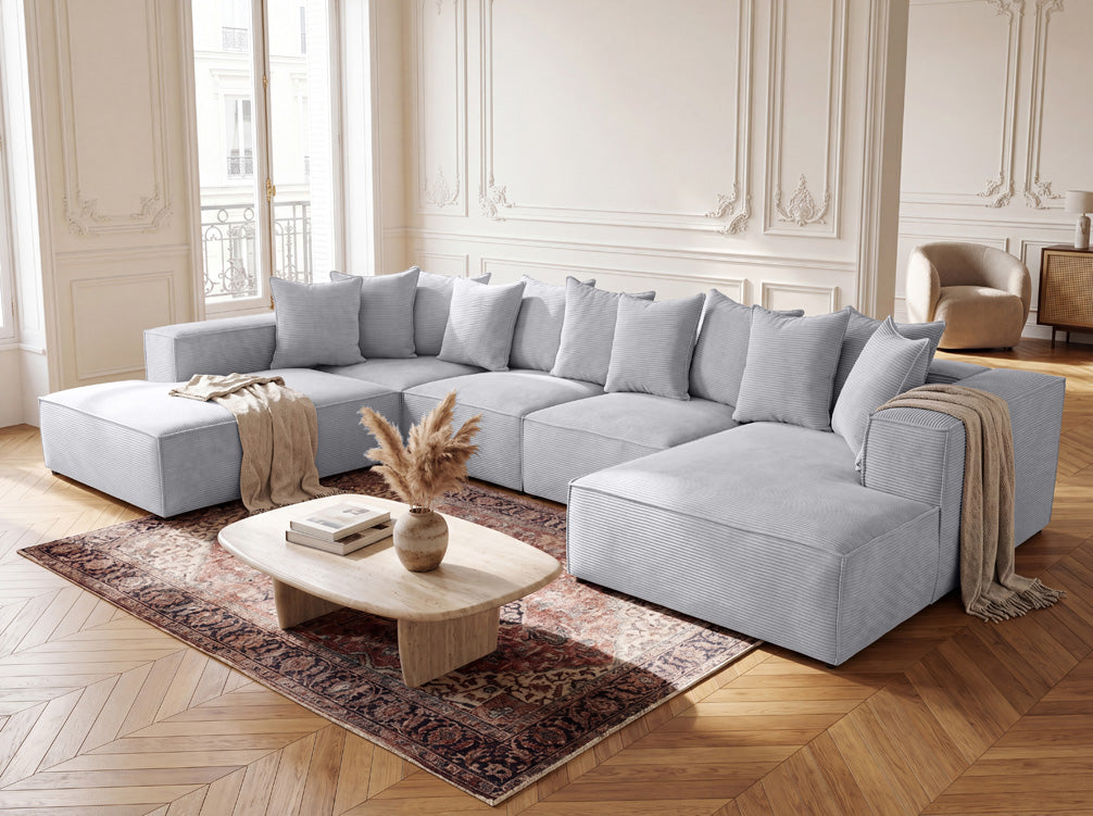 Designer Sofa Largo U XXL in Cord