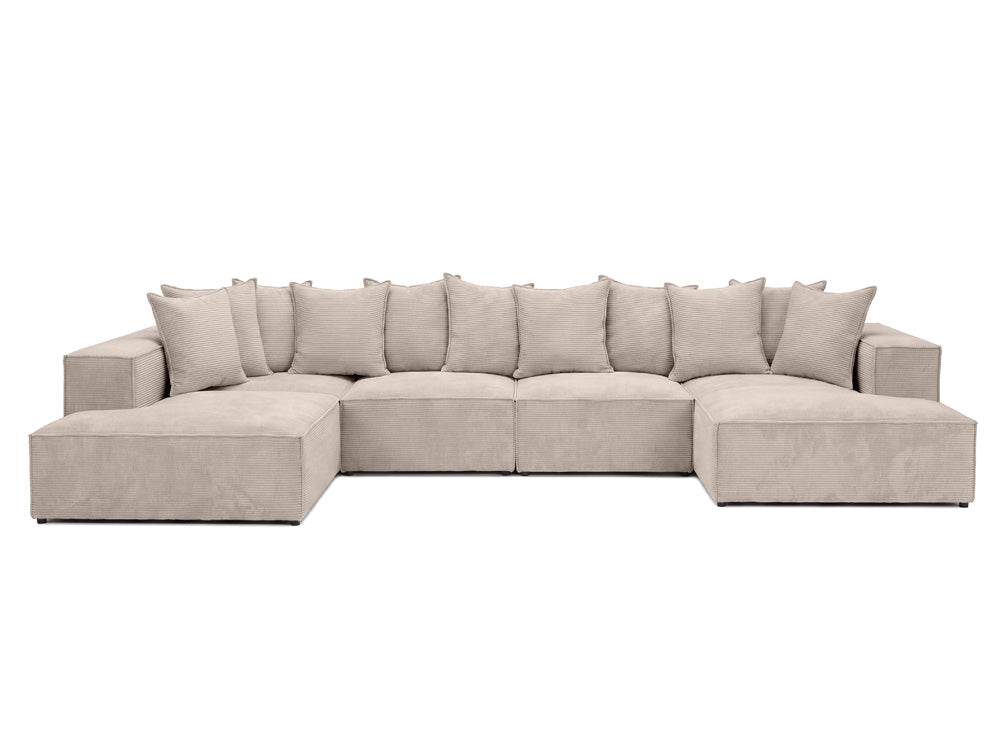 Designer Sofa Largo U XXL in Cord