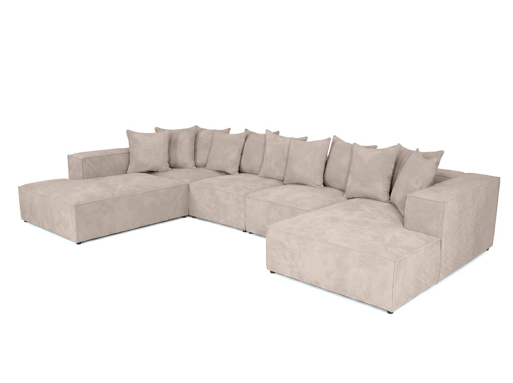 Designer Sofa Largo U XXL in Cord