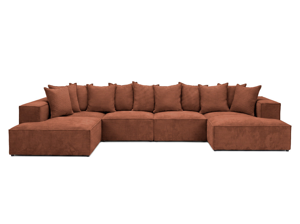 Designer Sofa Largo U XXL in Cord