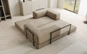 Lazy Spar-Set: 3-Sitzer + Hocker in Samt