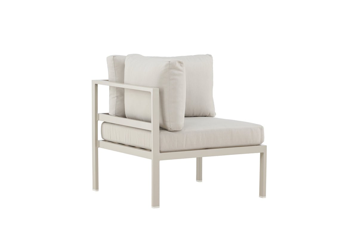 Loungesessel Tim – wetterfest aus Aluminium & Olefin in Beige