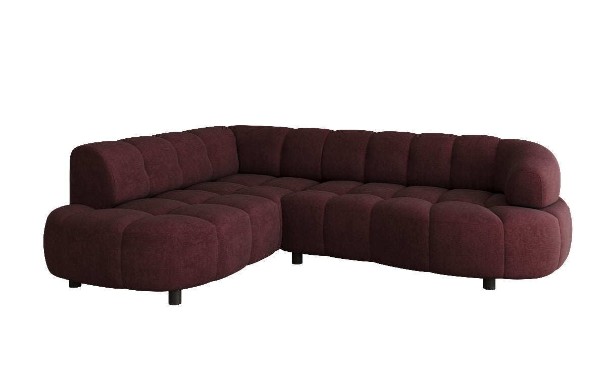 Designer Sofa Olivia Mini in Samt mit elektrischer Sitzerweiterung