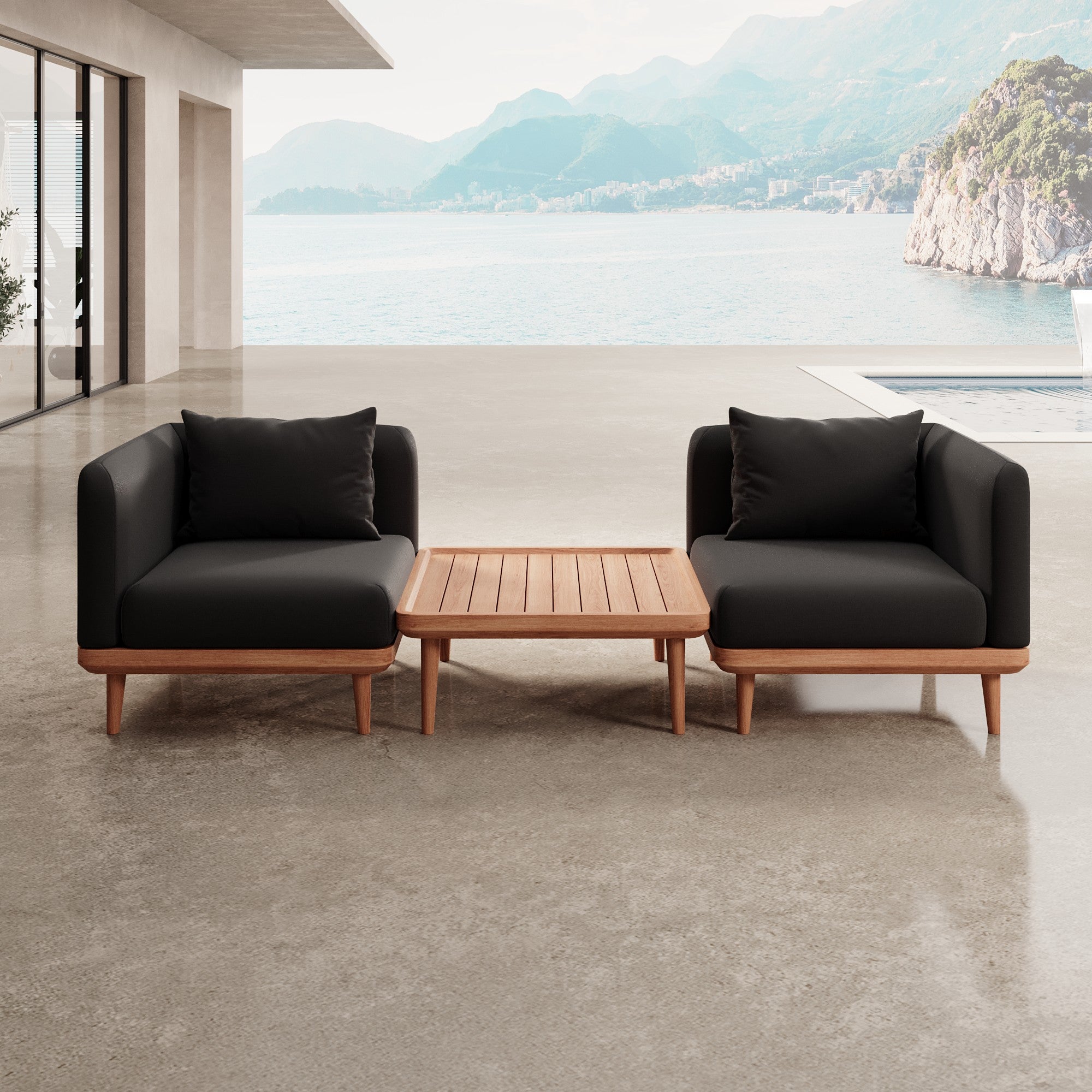 Nouri – 2 Loungemodule & Tisch | Aevora™ Kollektion