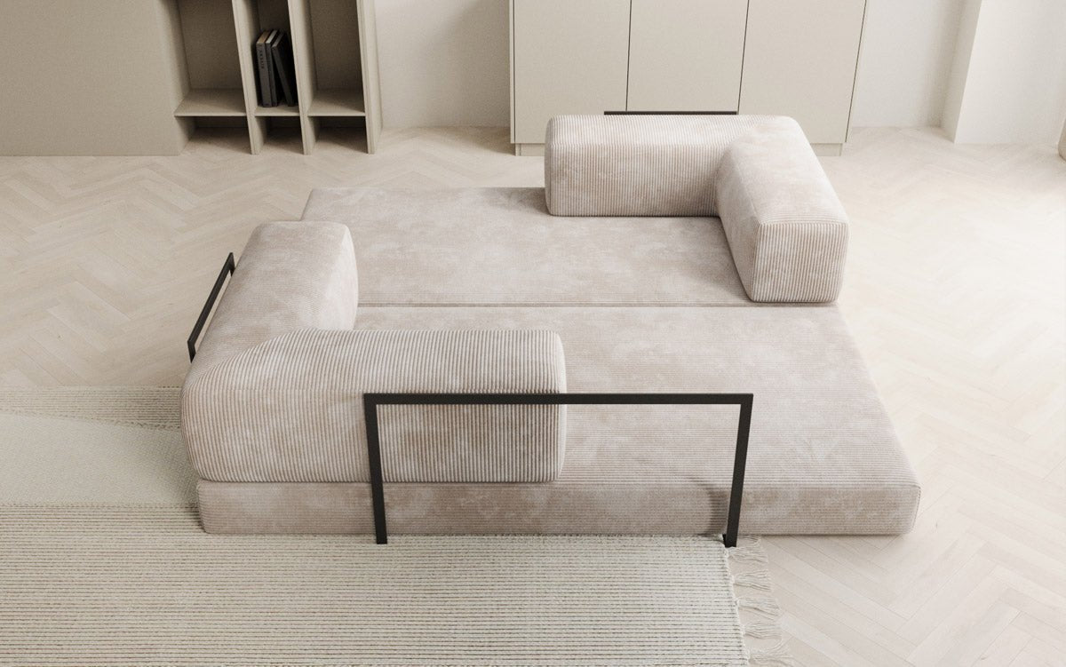 OUTLET - Designer Sofa Lazy 3 Sitzer in Cord