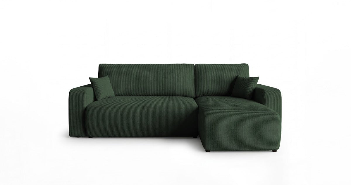 Canapé design Calva avec fonction couchage et pliage en Côtelé