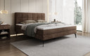 Lit boxspring Vera en Côtelé avec pieds hauts