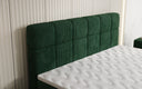 Lit boxspring Vera en Côtelé avec pieds hauts
