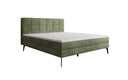 Lit boxspring Vera en Côtelé avec pieds hauts
