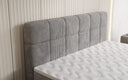 Lit boxspring Vera en Côtelé avec pieds hauts