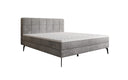 Lit boxspring Vera en Côtelé avec pieds hauts