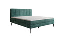 Lit boxspring Vera en Côtelé avec pieds hauts