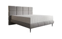 Boxspringbett Nessa mit hohen Füßen in Teddy Bouclé
