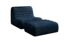 Fauteuil design Remo en Côtelé