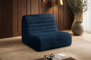 Fauteuil design Remo en Côtelé