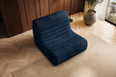 Fauteuil design Remo en Côtelé