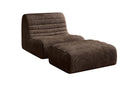 Fauteuil design Remo en Côtelé