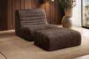 Fauteuil design Remo en Côtelé