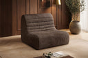 Fauteuil design Remo en Côtelé