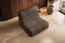 Fauteuil design Remo en Côtelé