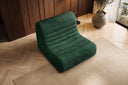 Fauteuil design Remo en Côtelé